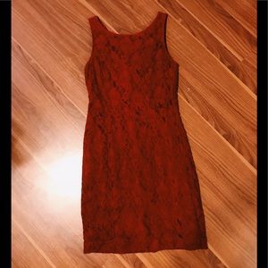 Banana Republic Maroon Lace Dress